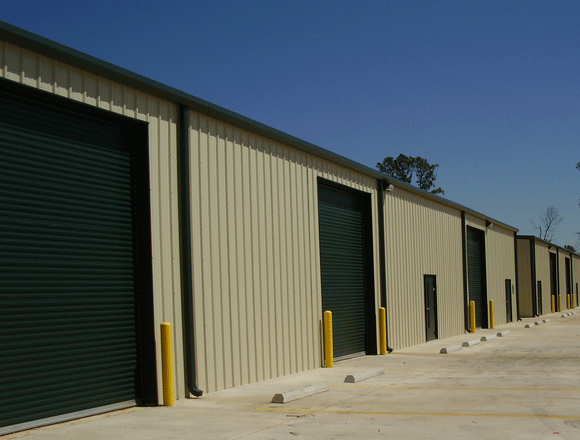 Metal Roofing and Wall panel of a commercial Garage